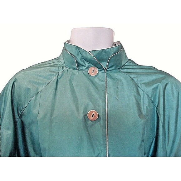 Worthington Trench Coat Vintage Long Lined Belted Rain Womens Size 12 - Picture 3 of 13